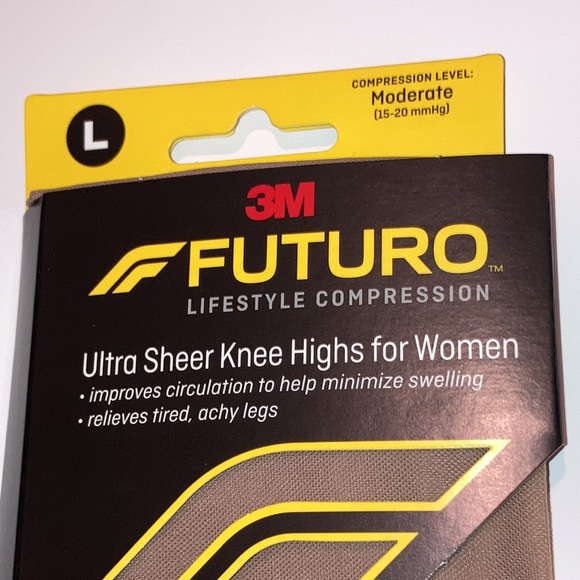 Women’s 3M FUTURO Ultra Sheer Compression Knee Highs for Women One Pair L - Picture 2 of 8